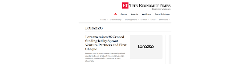 Economic Times B2B Report: Our Brand Secures ₹5 Crore in Seed Funding to Boost Home Improvement Product Line