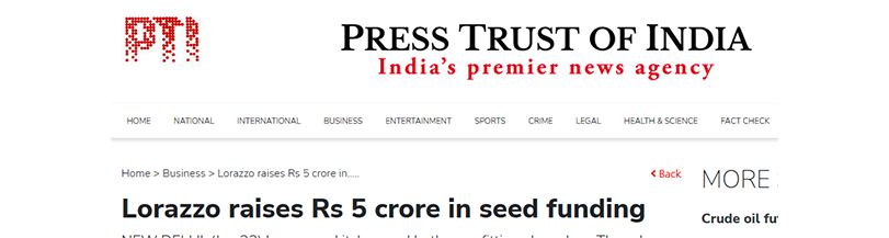 PTI News: Lorazzo Raises ₹5 Crore in Seed Funding to Expand Its Home Improvement Product Line