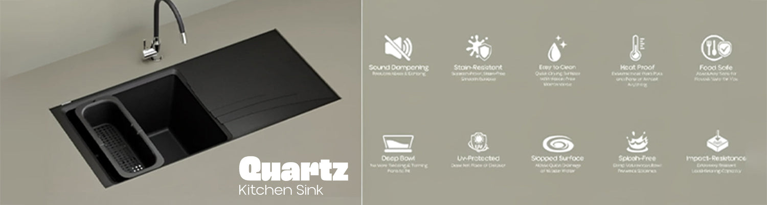 quartz kitchen sink, top 5 tips for buying quartz sink, quartz sink