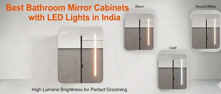 Best Bathroom Mirror Cabinets with LED Lights in India