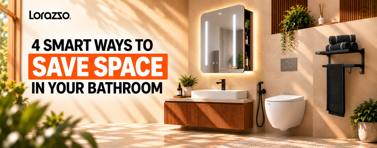 Mirror cabinet, commode, folding towel rack, Bidet attachment