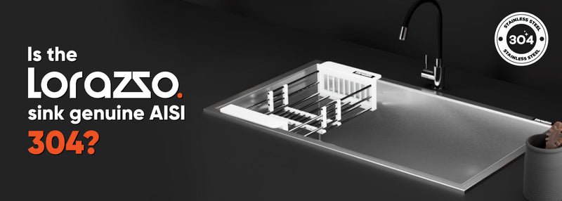 SS304 stainless steel sink, genuine SS304 stainless steel, stainless steel kitchen sink, best kitchen sink material,  rust resistant kitchen sink