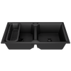 Quartz Double Bowl Kitchen Sink - 37X18 inches