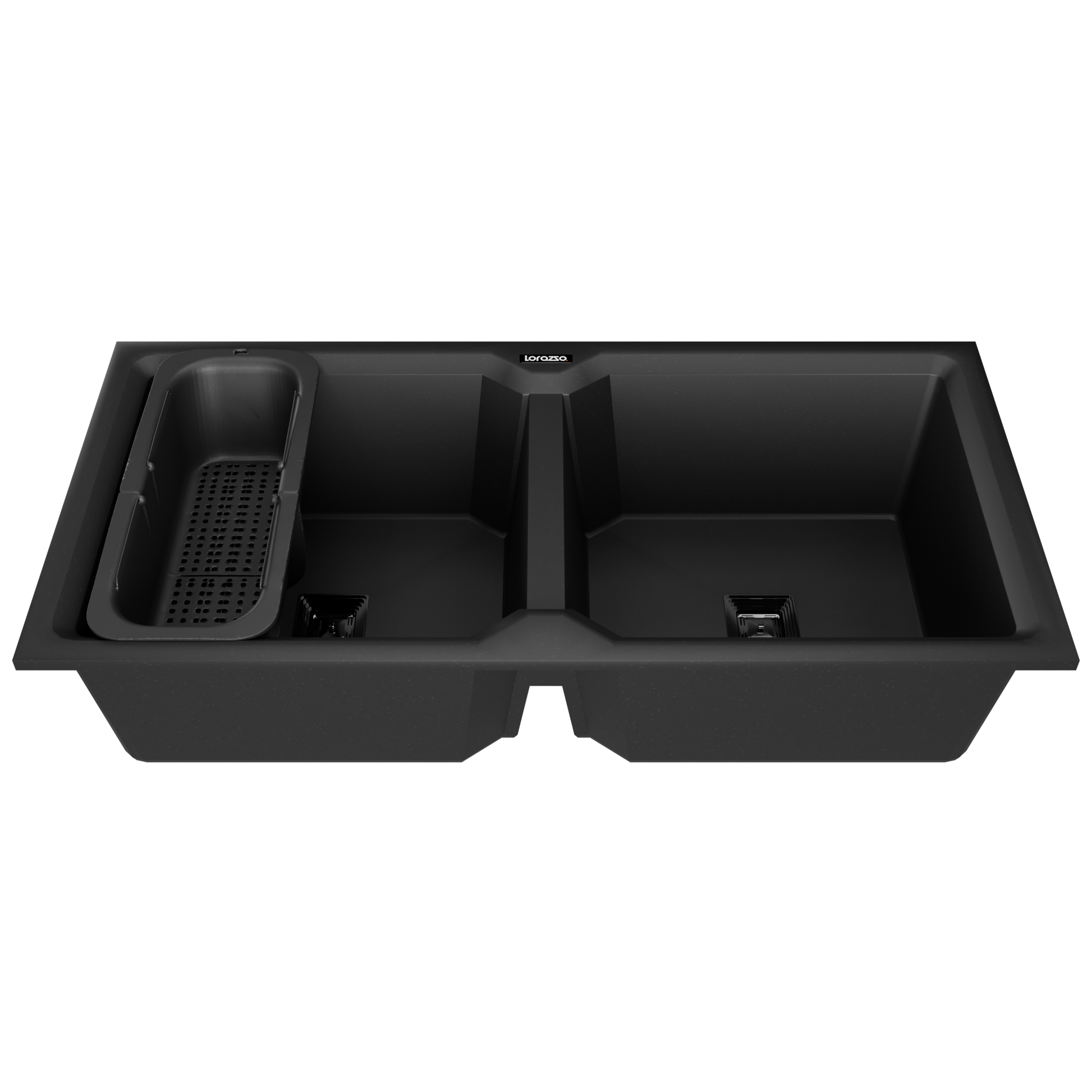 Quartz Double Bowl Kitchen Sink - 37X18 inches
