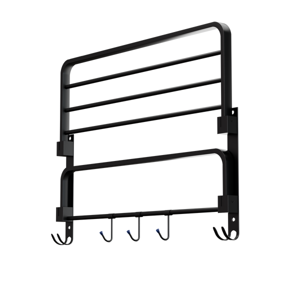 Folding Towel Rack – 24 Inch | Black Matte Finish hover