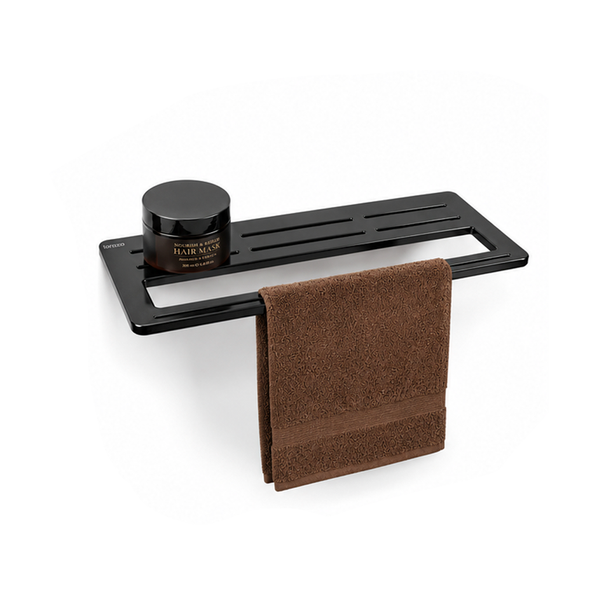 StoneTouch Towel Shelf - Black - Faux Ceramic hover