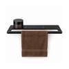 StoneTouch Towel Shelf - Black - Faux Ceramic