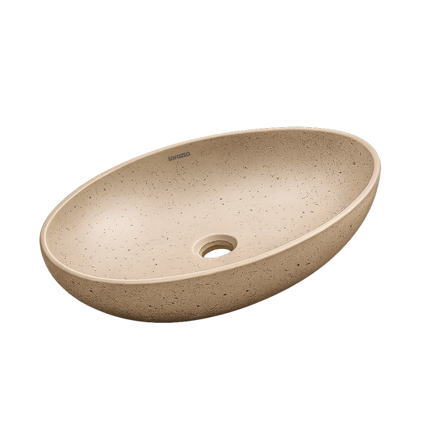 Terrazzo Speckled Stone Table Top Wash Basin (515x395x140 mm) hover