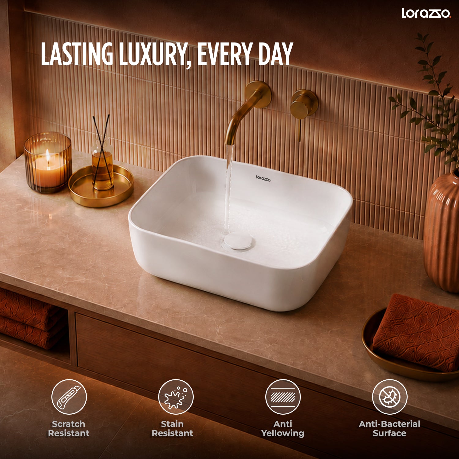 Nova Table Top Wash Basin (420 × 310 × 140 mm)