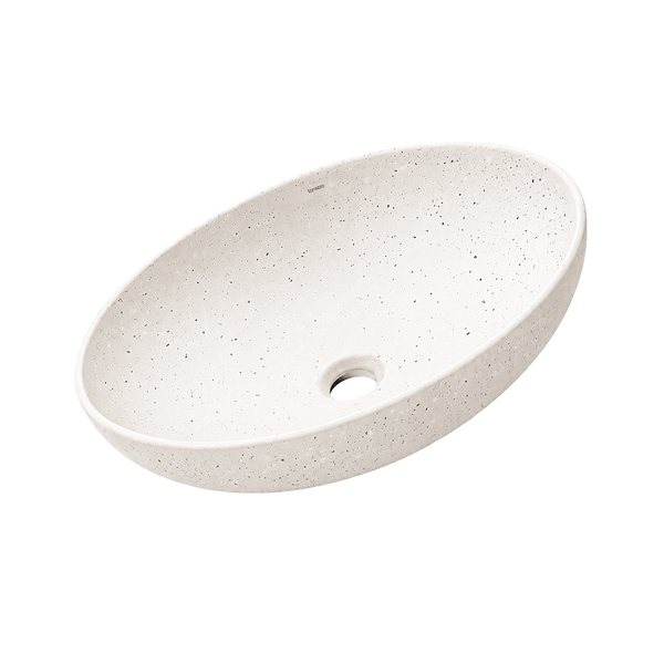 Terrazzo Speckled Stone Table Top Wash Basin (515x395x140 mm) hover