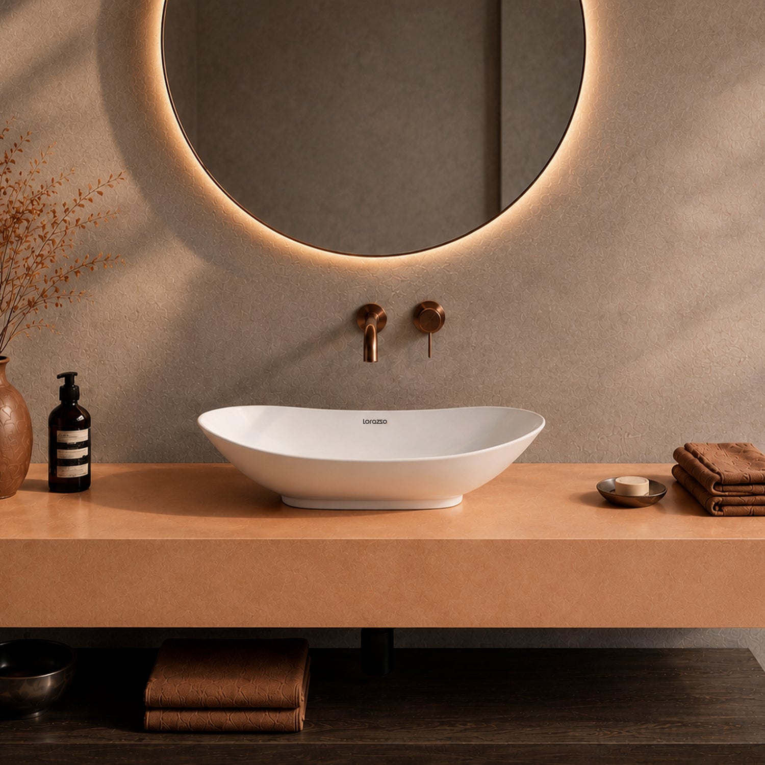 Luna Table Top Wash Basin (650 × 350 × 110 mm)