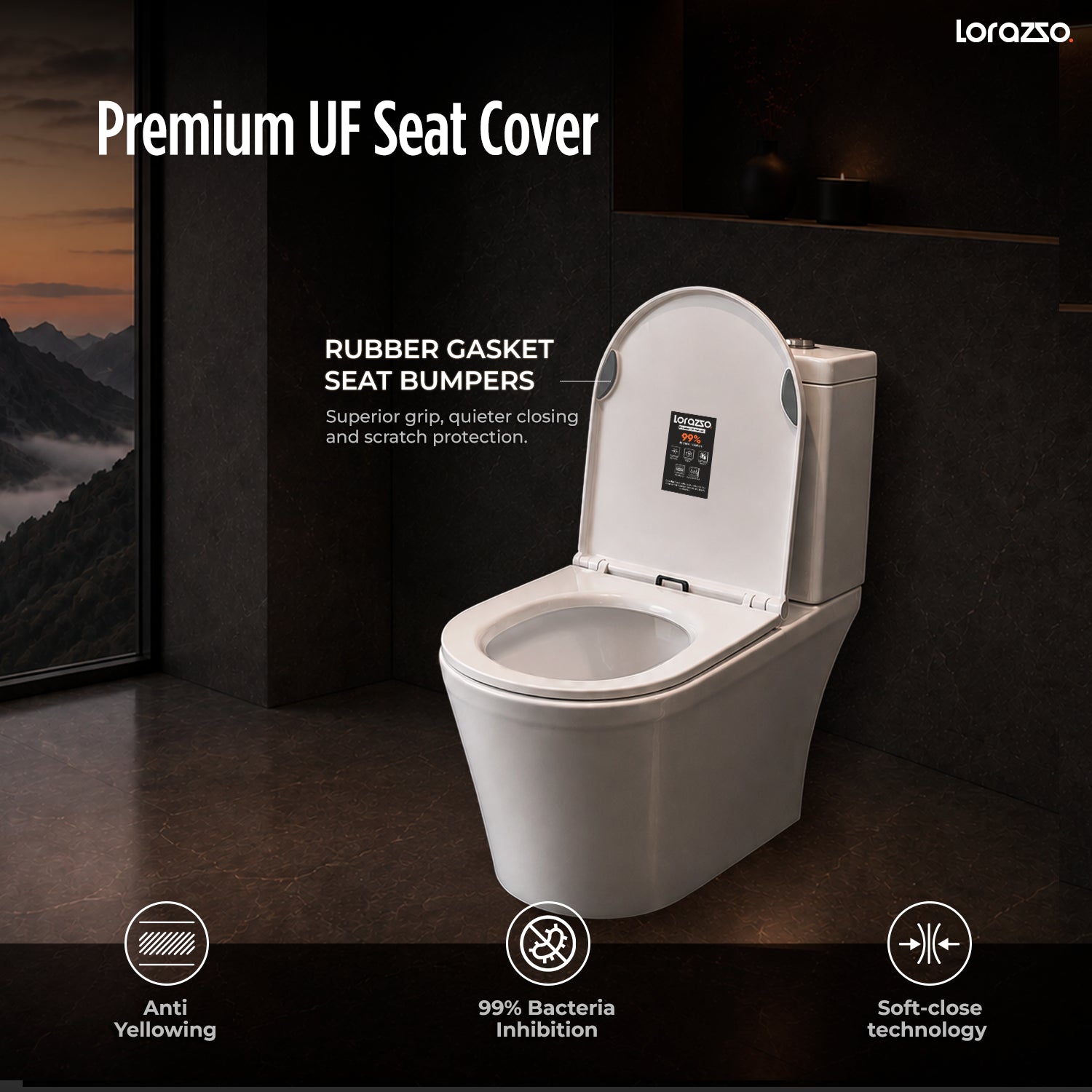 White Walker One-Piece Commode (660 × 370 × 750 mm)
