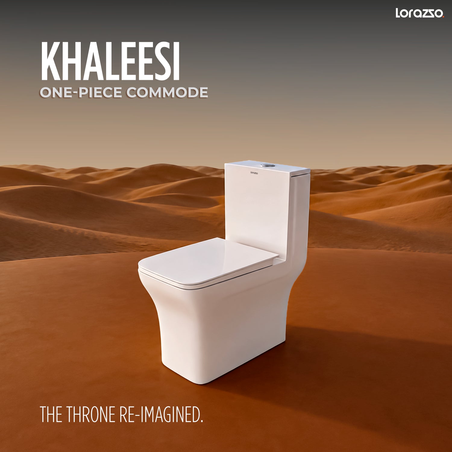 Khaleesi One-Piece Commode (660 × 355 × 745mm)