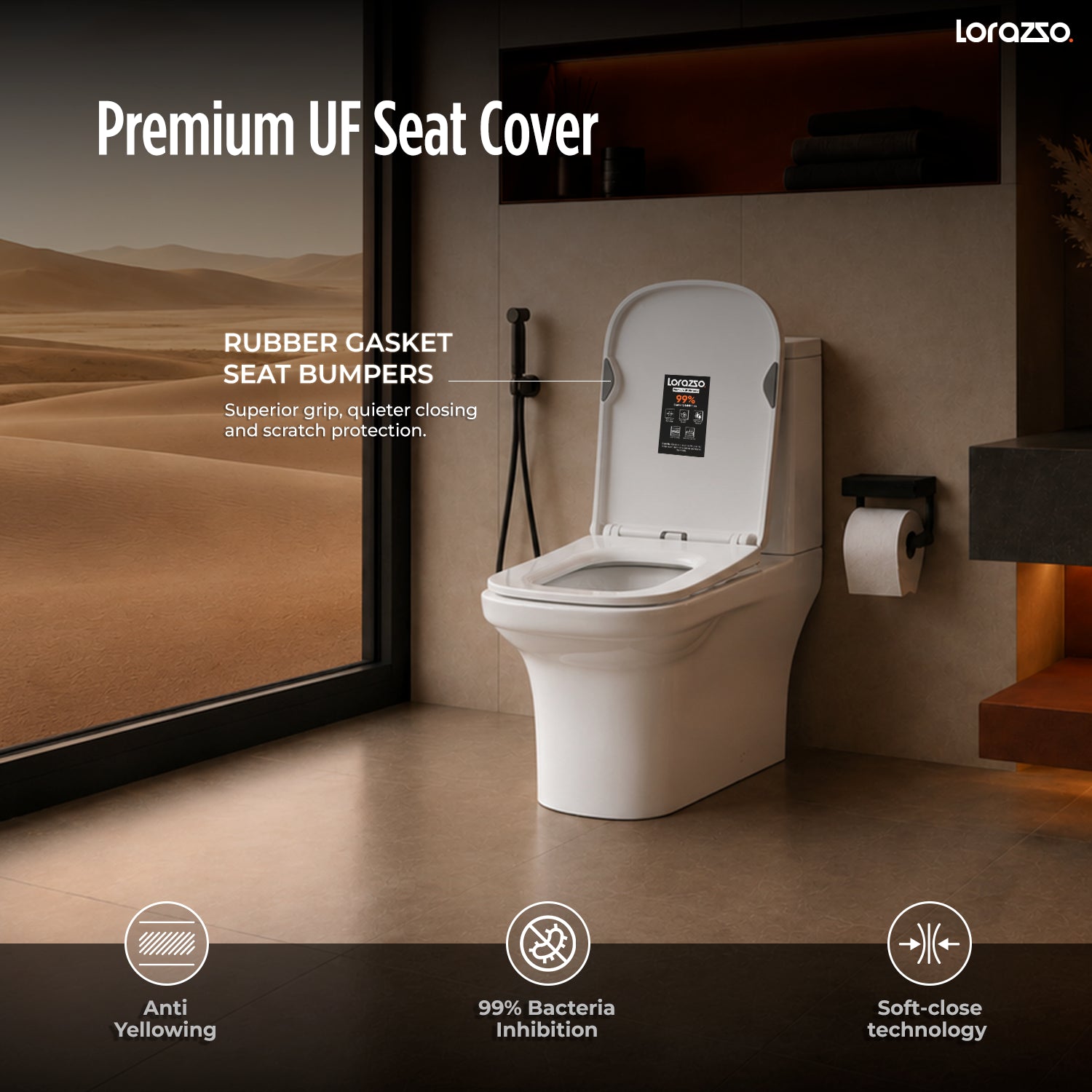 Khaleesi One-Piece Commode (660 × 355 × 745mm)