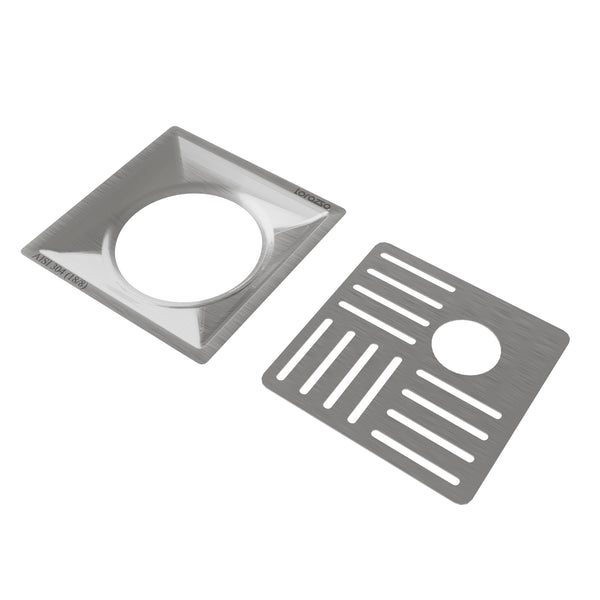 Crest™ SS304 Floor Drain with Pipe Hole (5X5 inches) hover