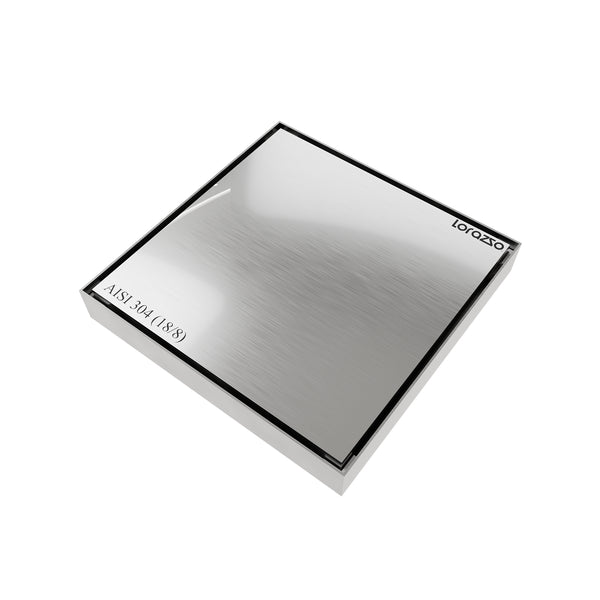 Linea™ Tile-Insert Shower Drain Channel (5X5 inches) with Built-in Cockroach Trap