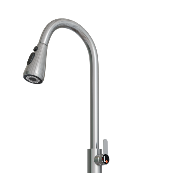 Creo™ Pull-Down SS304 Kitchen Faucet | Hot & Cold, 360° Swivel | Dual Spray
