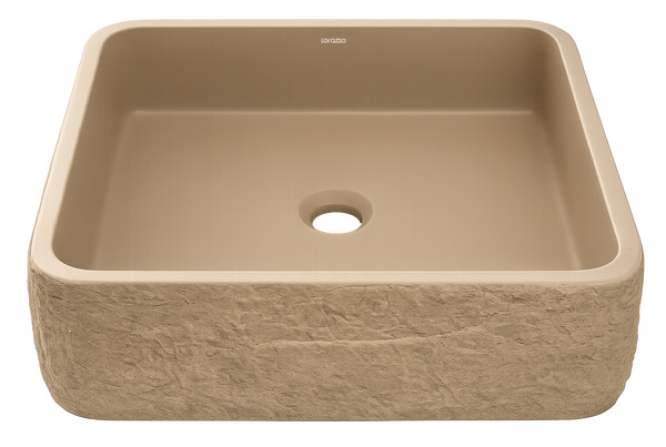 Riverstone Concrete Table Top Wash Basin (410x400x120 mm)
