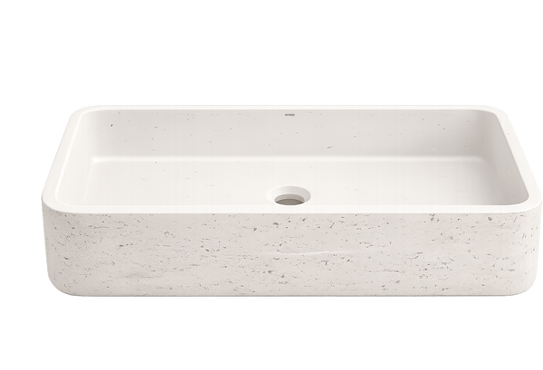 Terra Matte Stone Table Top Wash Basin (613x385x157 mm)