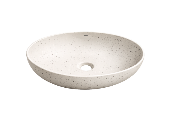 Terrazzo Speckled Stone Table Top Wash Basin (515x395x140 mm)