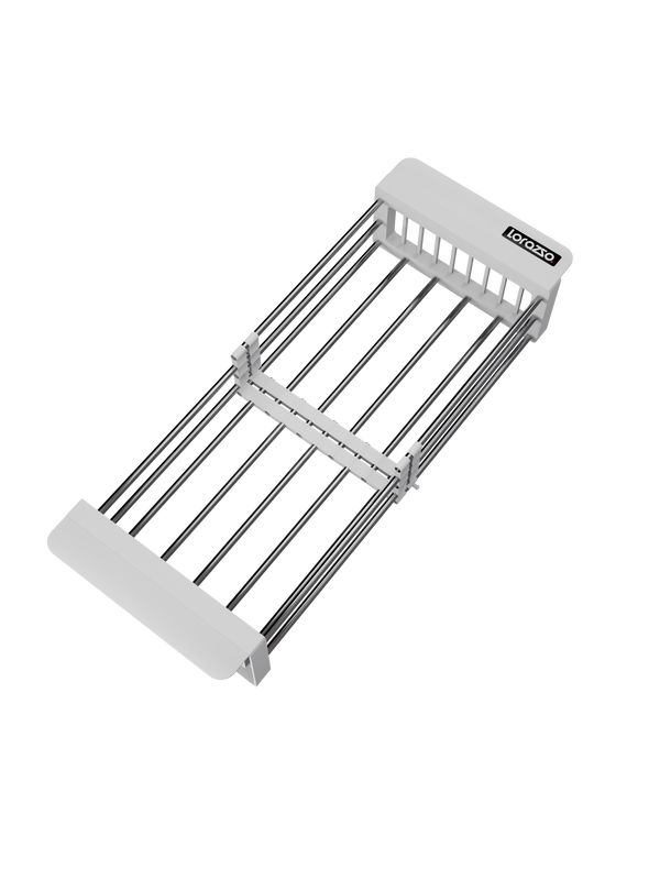 Over-the-Sink Expandable Colander Basket