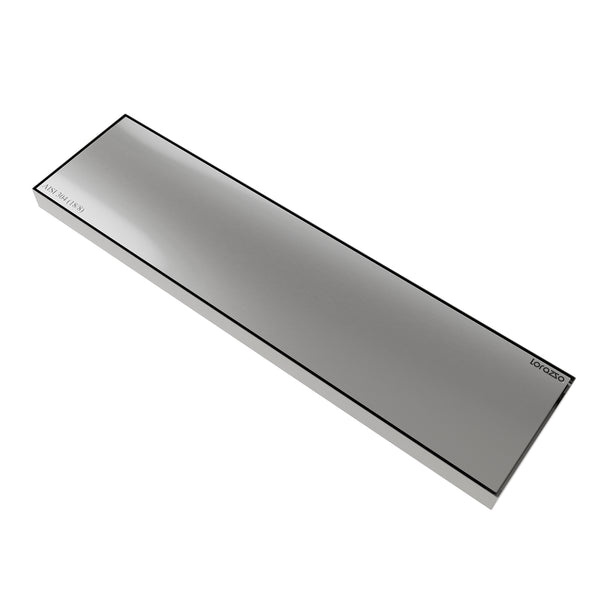 Linea™ Tile-Insert SS 304 Shower Drain Channel with Built-in Cockroach Trap  (12X4 inches)