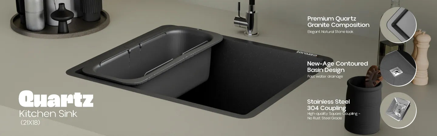 Quartz Kitchen Sink - 21X18 inches – Lorazzo