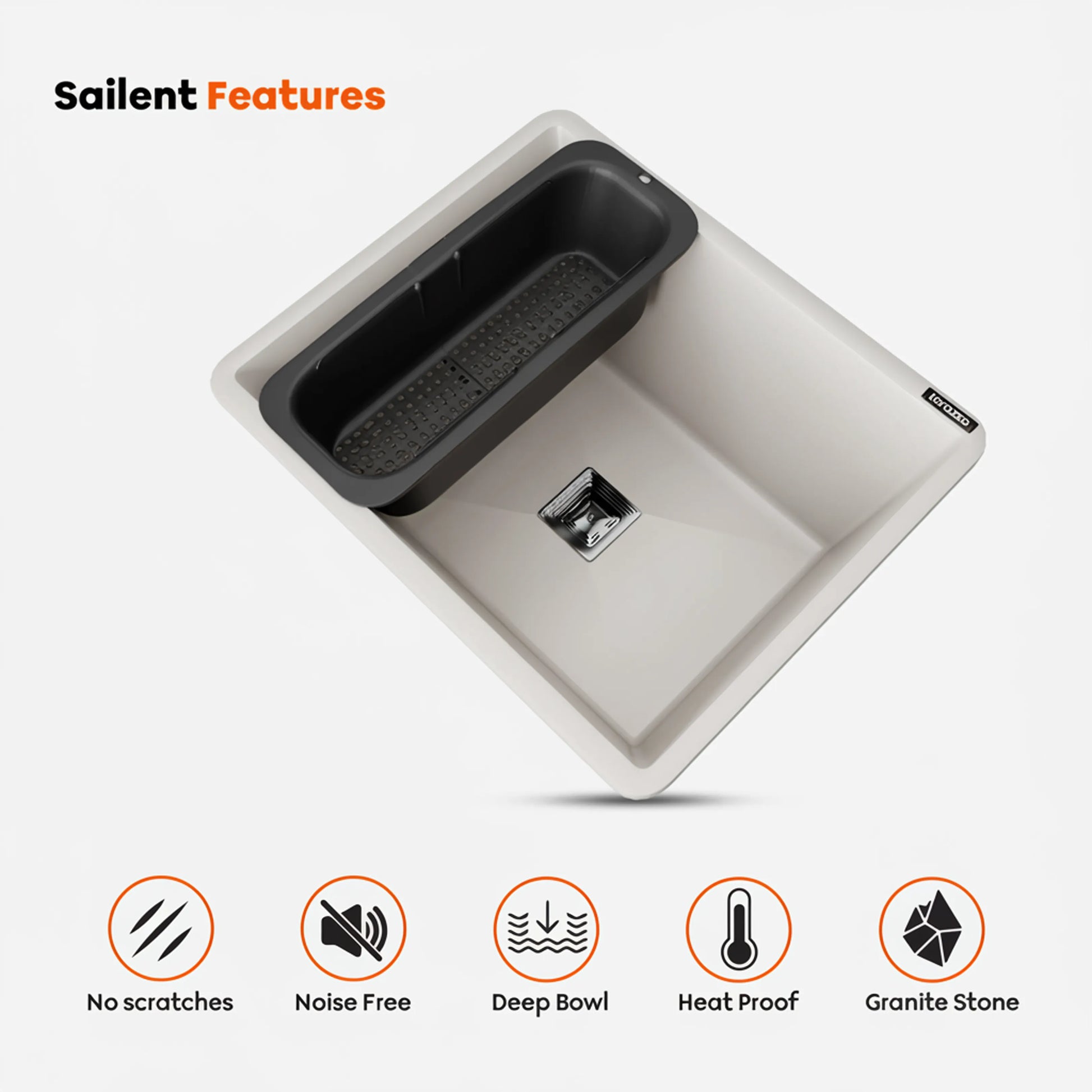 Quartz Kitchen Sink - 21X18 inches – Lorazzo