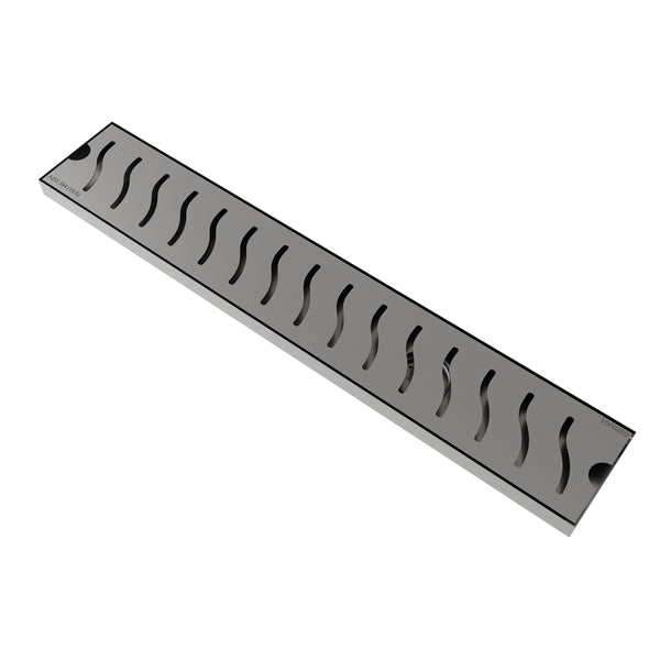 Glyde™ Shower SS304 Drain Channel with Built-in Cockroach Trap (18X4 inches)