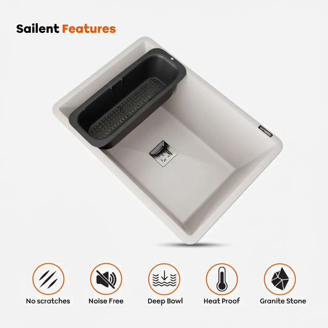 Quartz Kitchen Sink - 24X18 inches