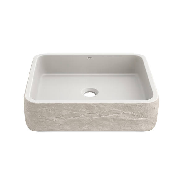 Riverstone Concrete Table Top Wash Basin (405x405x120 mm)