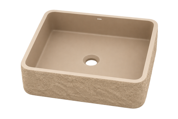 Riverstone Concrete Table Top Wash Basin (410x400x120 mm) hover