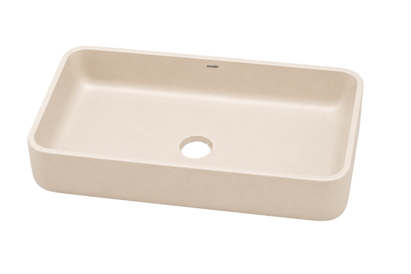 Concrete Fossil Table Top Wash Basin (565x370x113 mm) hover