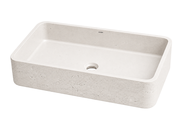 Terra Matte Stone Table Top Wash Basin (613x385x157 mm) hover