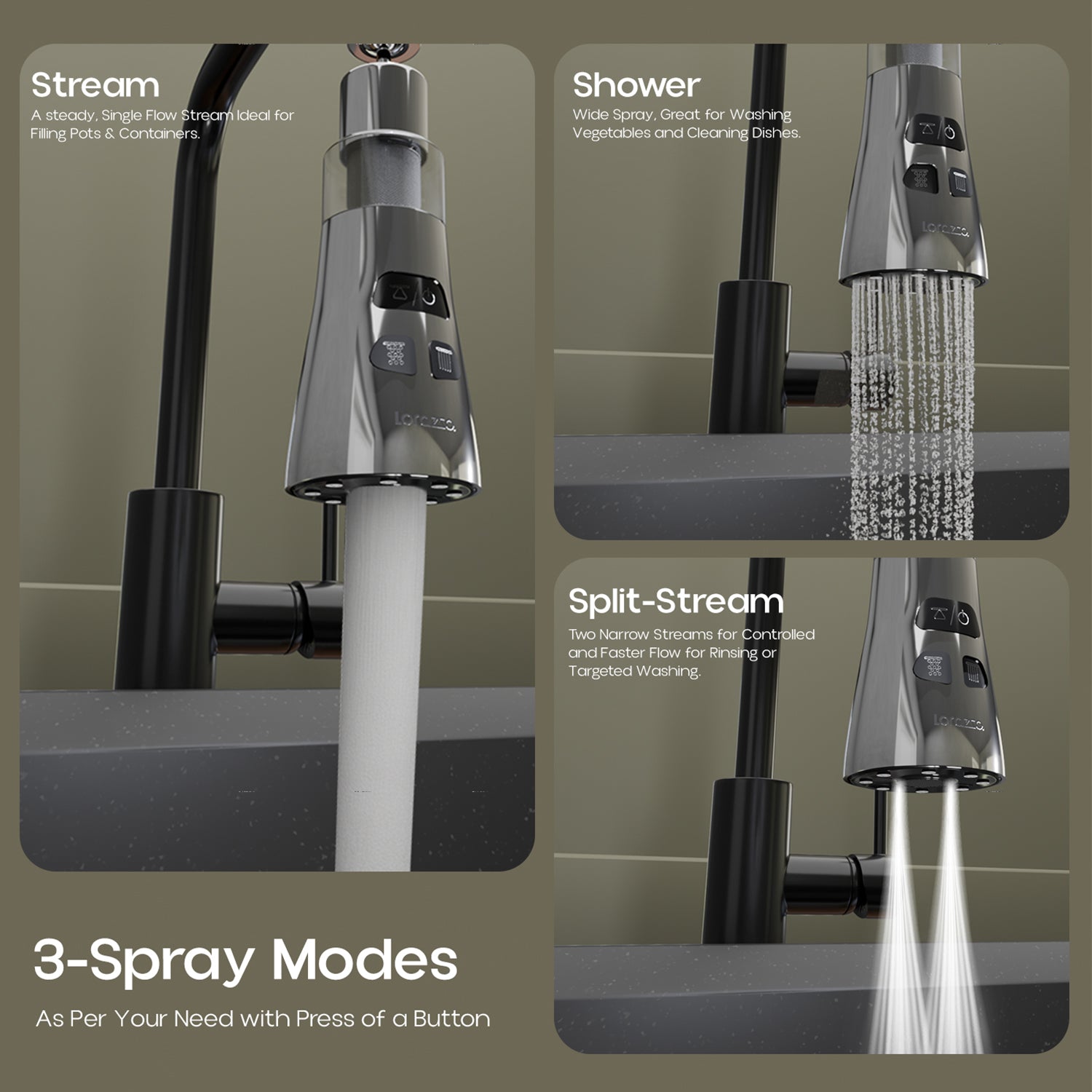 FLO Kitchen Tap Extender with Water Filter