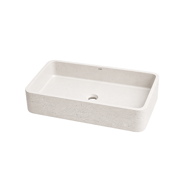 Terra Matte Stone Table Top Wash Basin (613x385x157 mm) hover