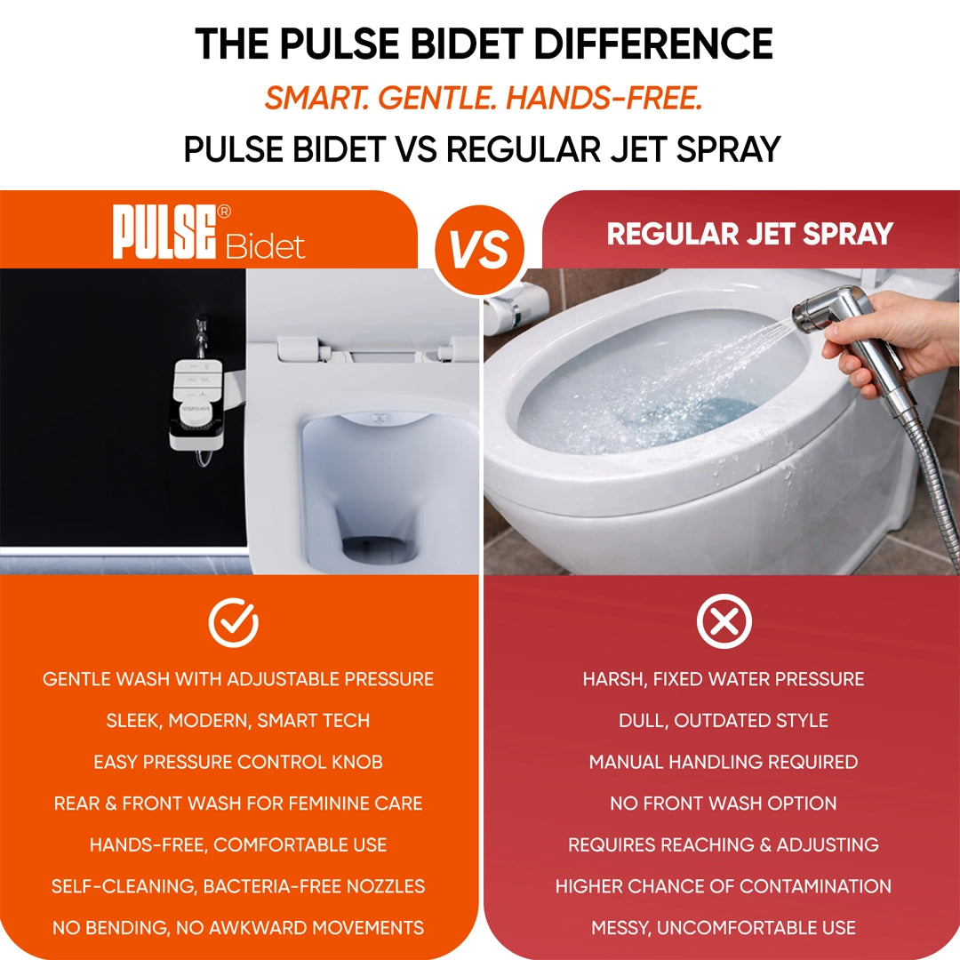 Pulse® Bidet Attachment for Toilet Commode