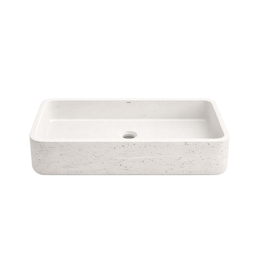 Terra Matte Stone Table Top Wash Basin (613x385x157 mm)