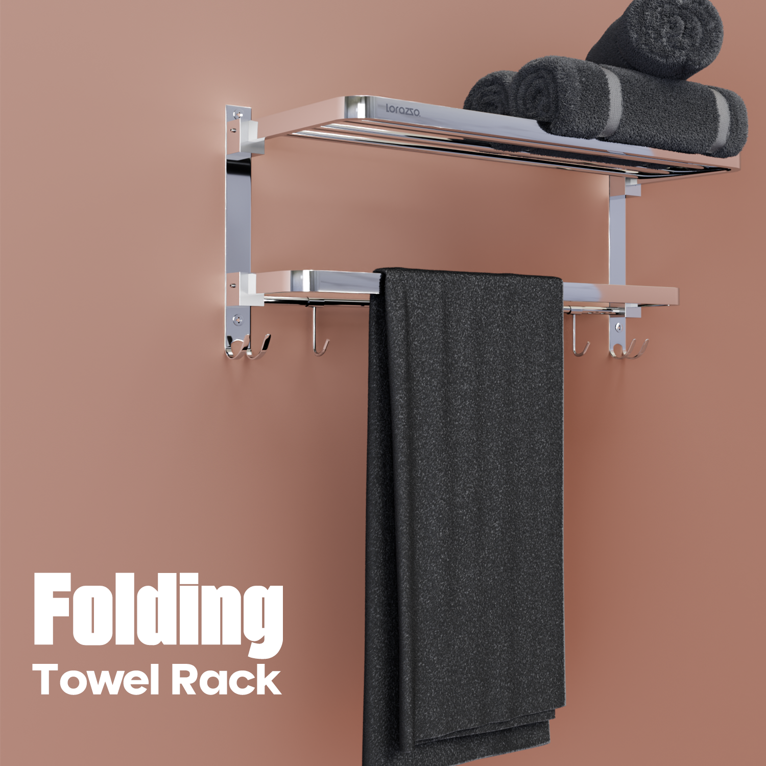 Folding Towel Rack - 24 inches