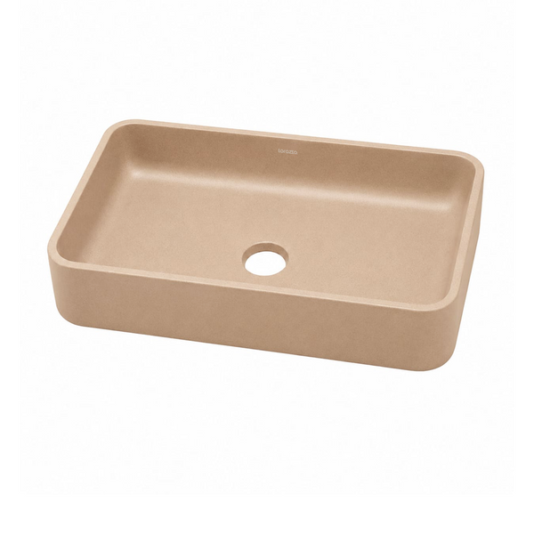 Concrete Fossil Table Top Wash Basin (565x370x113 mm) hover