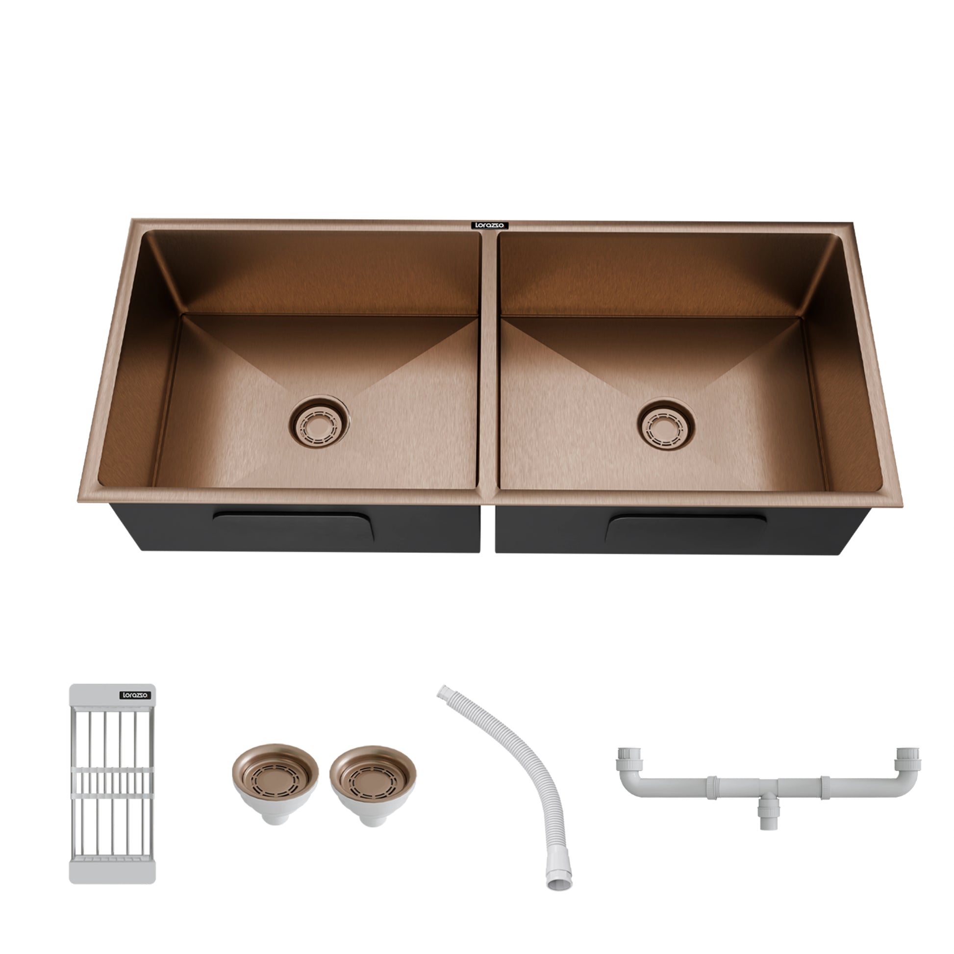 undermount stainless steel kitchen sink- copper