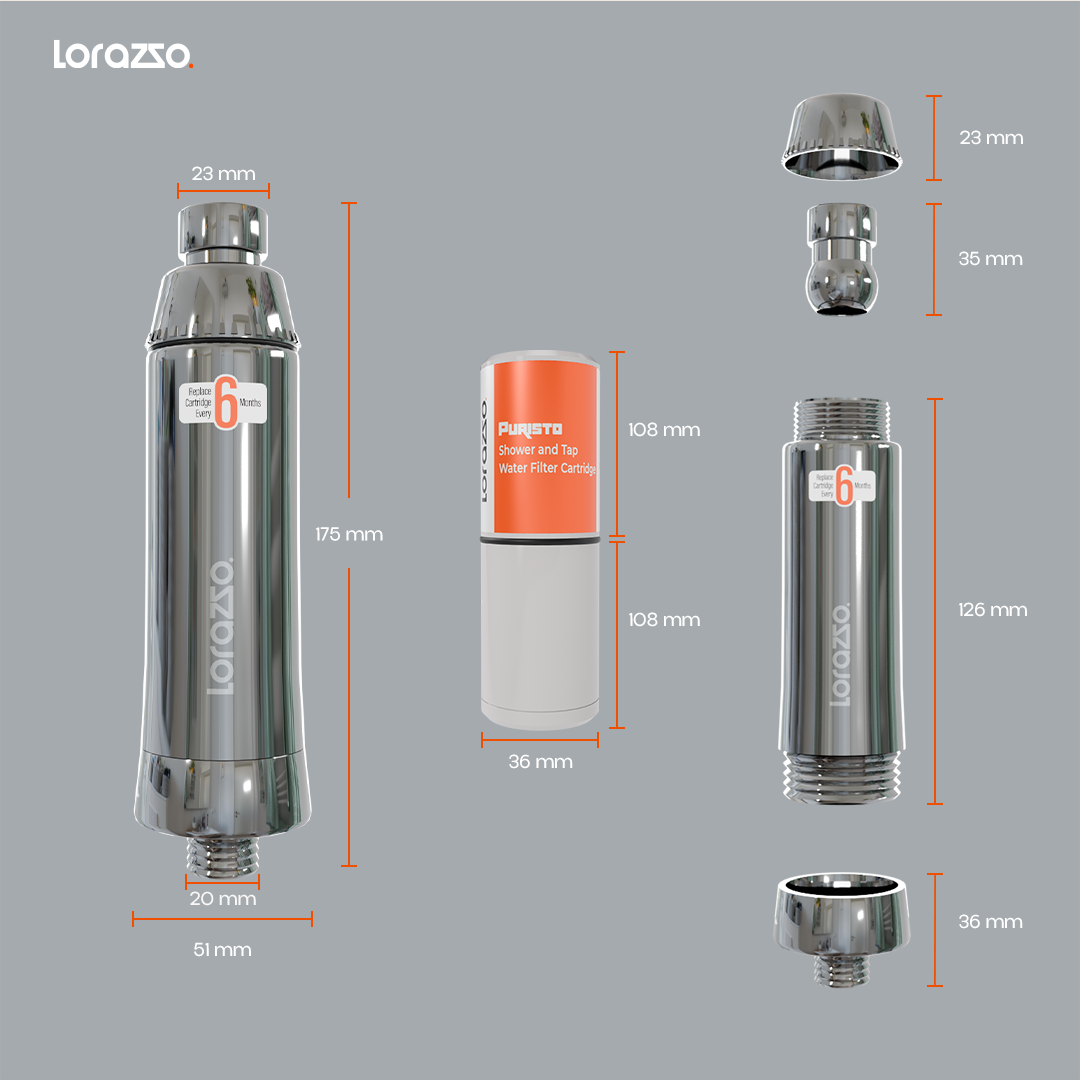 Puristo™ Hard Water Softener for Tap & Shower