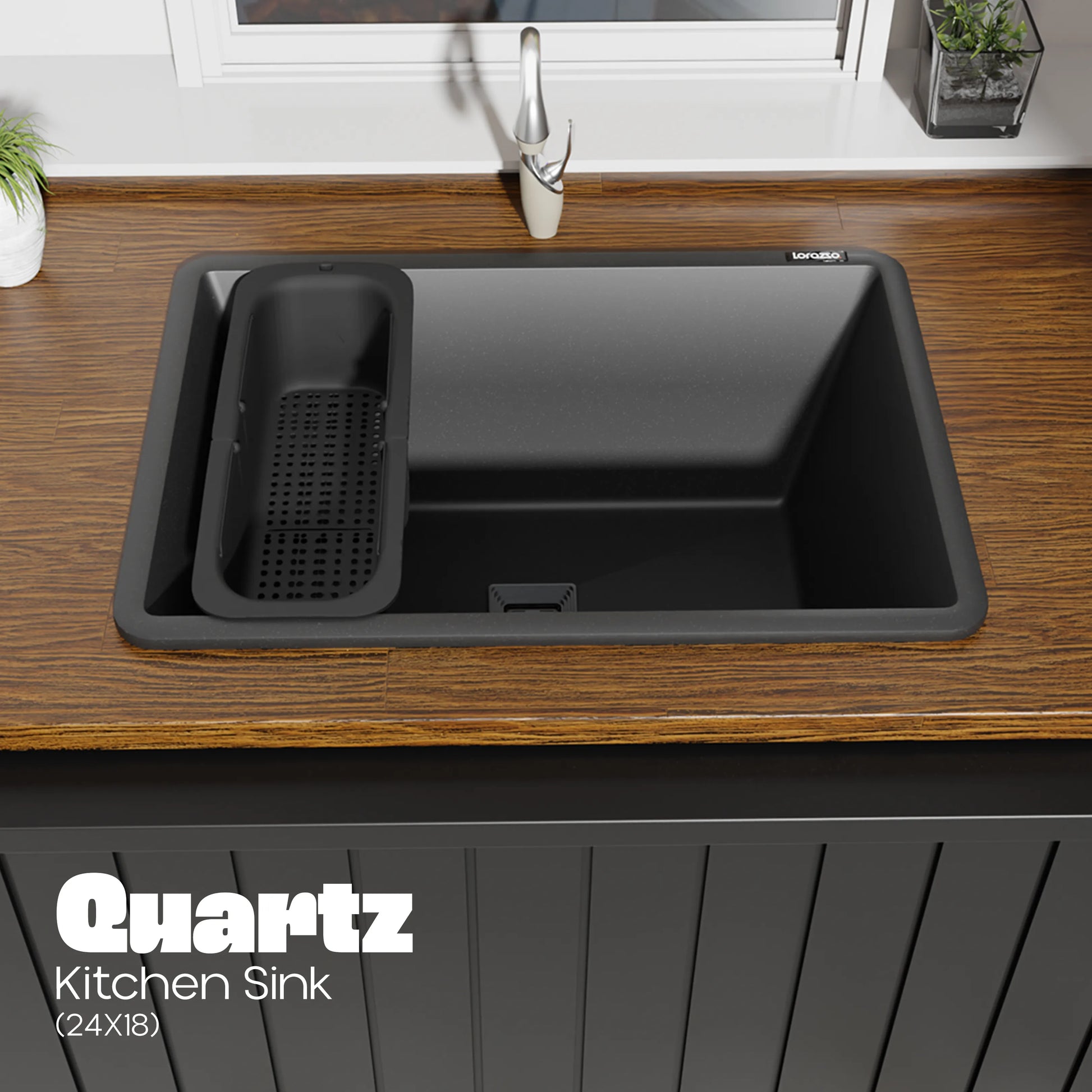 Quartz Kitchen Sink - 24X18 inches