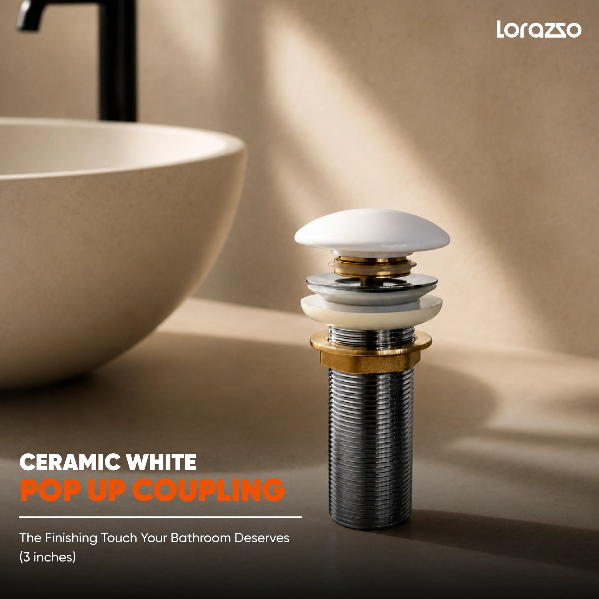 3 Inch Pop-Up Waste Coupling for Wash Basin