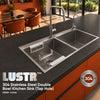 Lustr™ SS Double Bowl Kitchen Sink with Tap Hole (45 x 20)