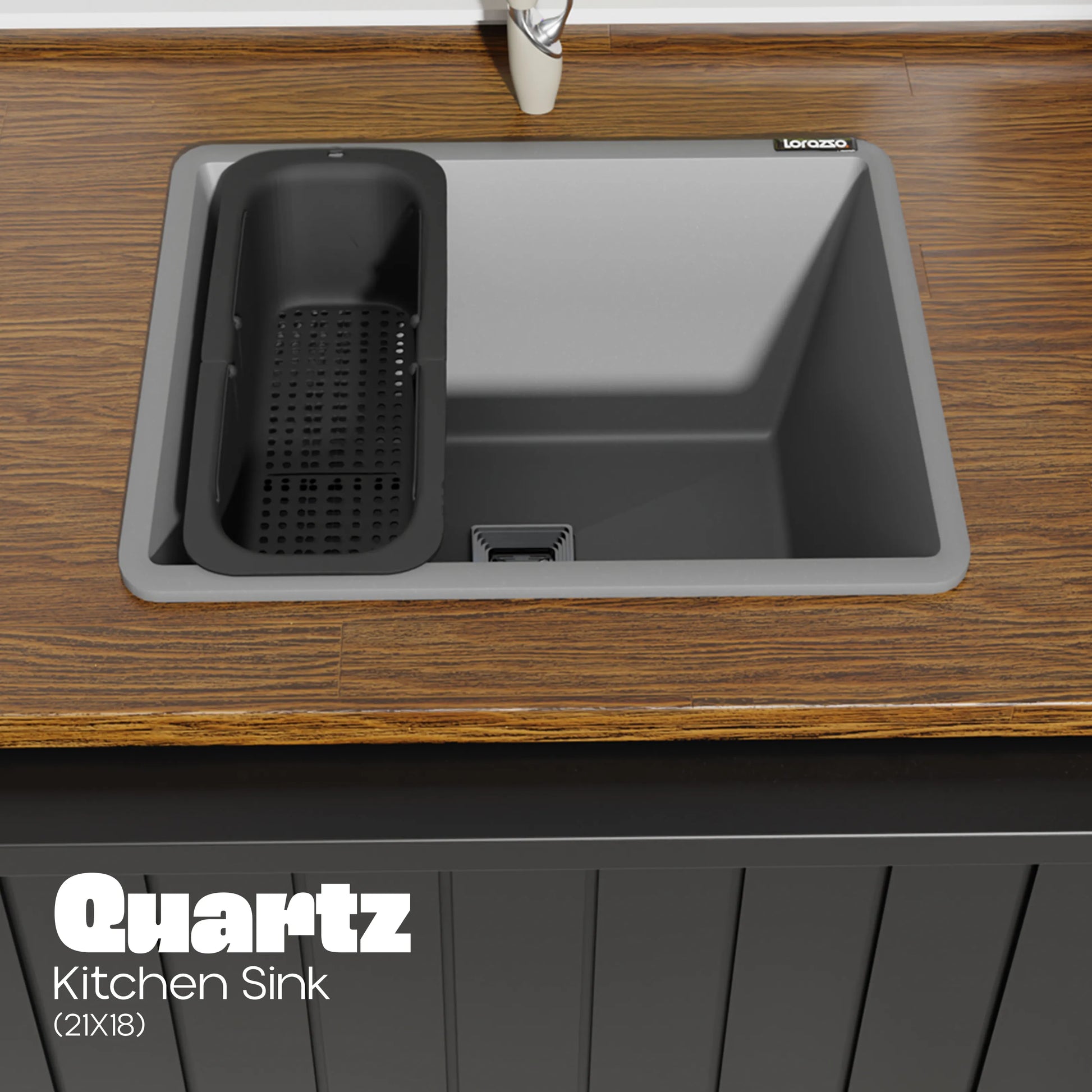 Quartz Kitchen Sink - 21X18 inches – Lorazzo