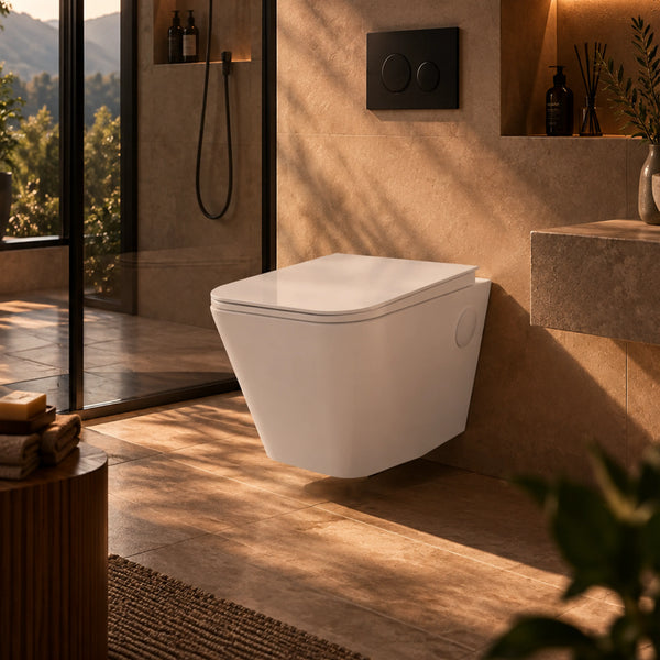 Lannister Wall Hung Commode (535 × 350 × 370 mm)