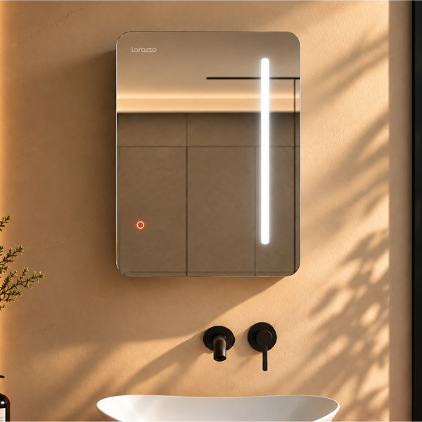 Reflekt™ Smart LED Mirror Cabinet (24×18 Inches) with Storage