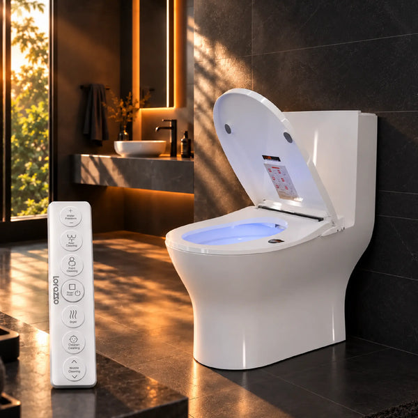 Intelli Smart Commode - One Piece Western Toilet - 62 x 35 x 74cm