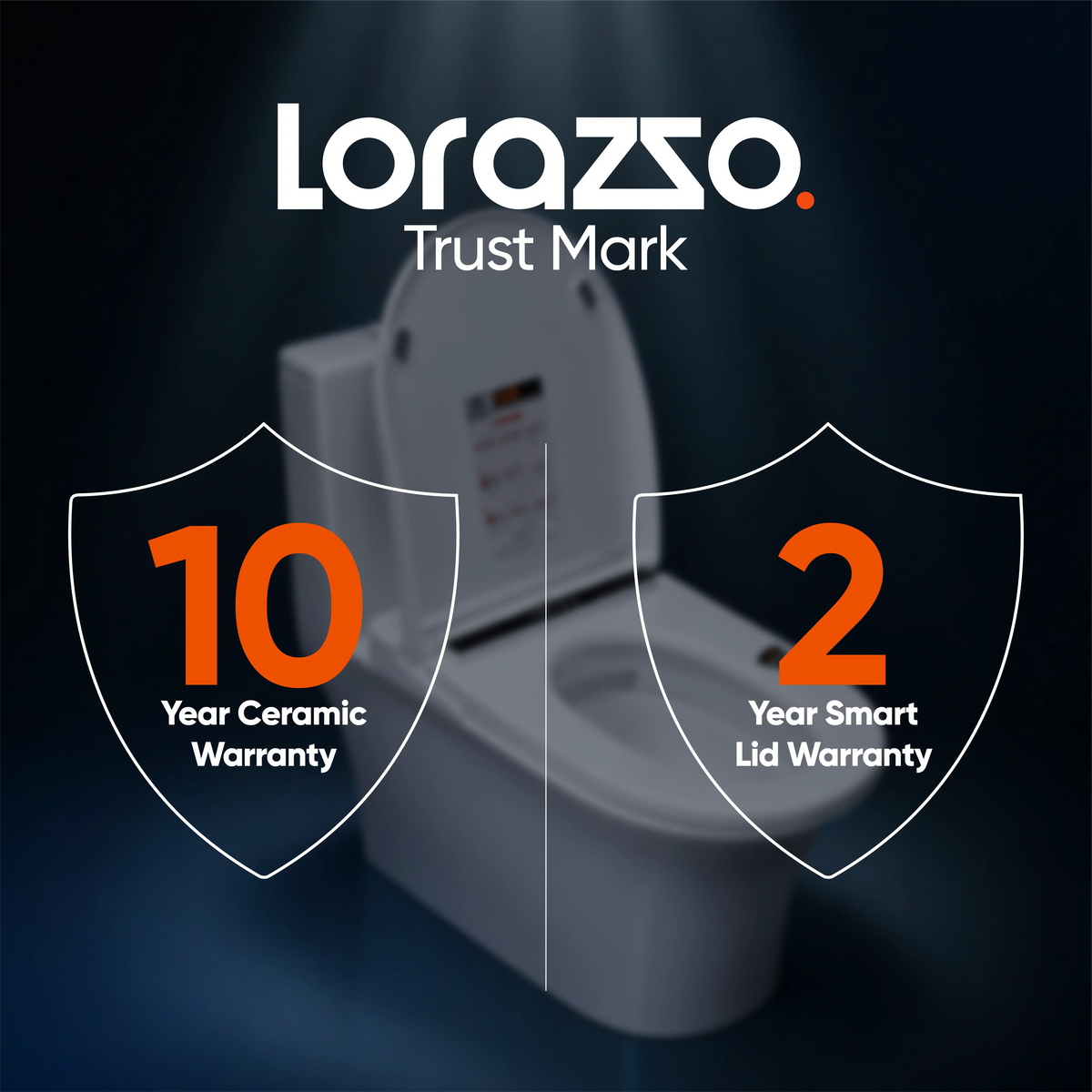 Intelli Smart Commode - One Piece Western Toilet - 62 x 35 x 74cm